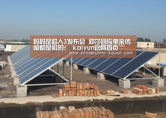妈妈是超人3发布会 邓莎回应单亲传闻都是假的: kaiyun官网首页 (图2) 开云